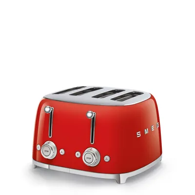 Thekëse buke SMEG 50'S Style TSF03RDEU, 2000 W, 4 copë, e kuqe - 2