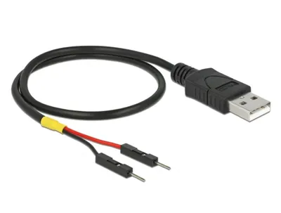 Kabllo USB DeLOCK 85402, USB A, 0.3m, e zezë - 1