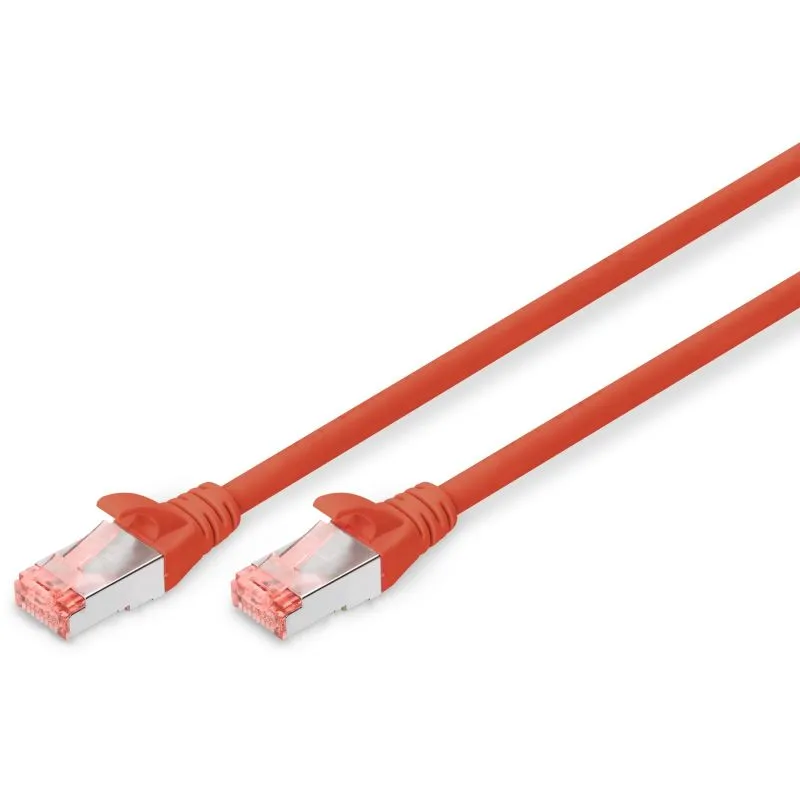 Kabllo për Rrjet DIGITUS Patch Cat6 S/FTP 2xRJ45 5.0m / Polybag – Kuqe - 1