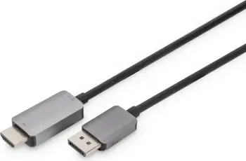 Kabllo adapter Digitus DisplayPort në HDMI, 1m, 8K, e zezë