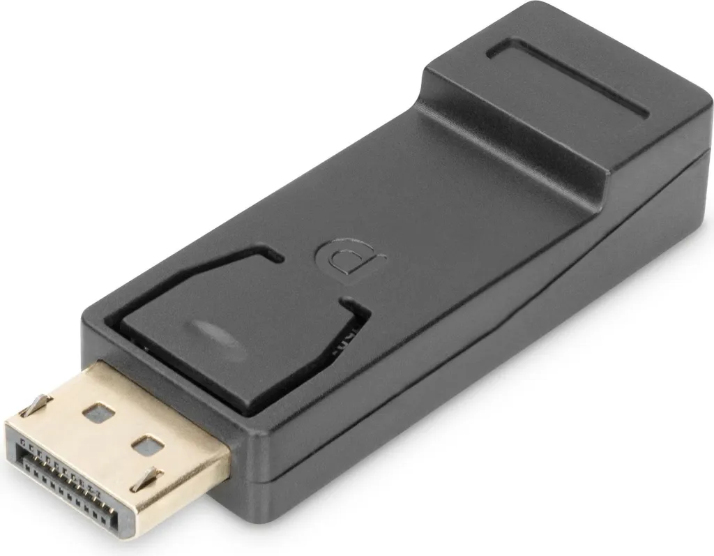 Adapter Digitus DisplayPort në HDMI, 1080p, e zezë - 1