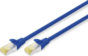 Kabllo rrjeti Digitus Cat6a S/FTP, 1m, RJ-45, kaltër