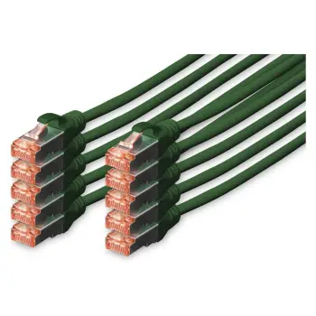 Kabllo rrjeti Digitus Cat6 S/FTP, 2m, set 10 copë, jeshile