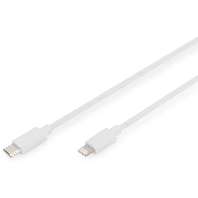 Kabllo Digitus USB-C në Lightning 1m e bardhë - 1