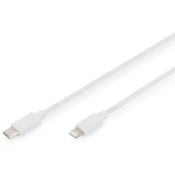 Kabllo Digitus USB-C në Lightning 1m e bardhë