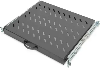 Raft i lëvizshëm Digitus 1U 19 inç, 25kg, i zi