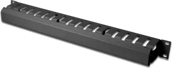 Panel menaxhimi kabllosh Digitus ZUB, për kabinet 19", 1U, i zi
