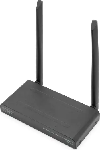 Pranues HDMI pa tela Digitus DS-55328, 3840 x 2160 piksela, AV pranues, me kabllo dhe pa kabllo, i zi