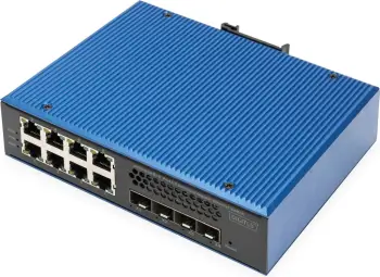 Switch Digitus Industrial 8 + 4 10G Uplink Port L3 managed Gigabit Ethernet
