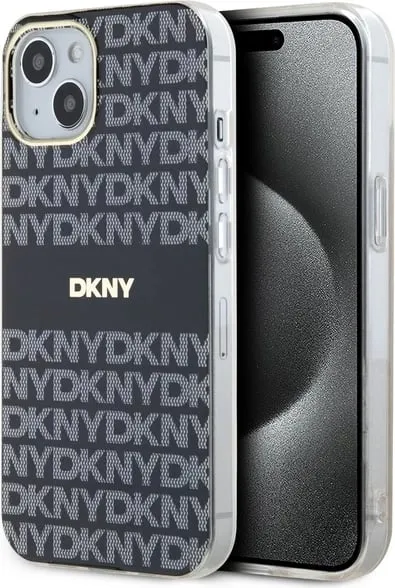 Mbështjellës DKNY IML Mono & Stripe MagSafe për iPhone 15/14/13, i zi - 1