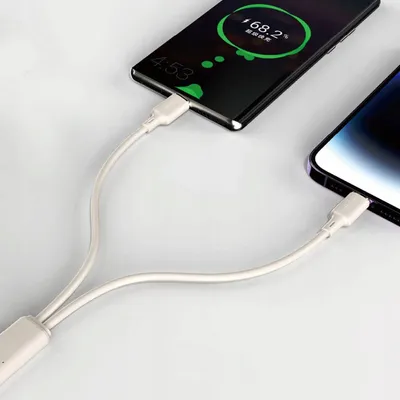 Kabllo USB C Dudao L7Scc, USB C në USB C, 100W, 2m, e bardhë - 2