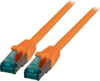 Kabllo rrjeti EFB RJ45 S FTP, Cat 6A, 7.5m, portokalli