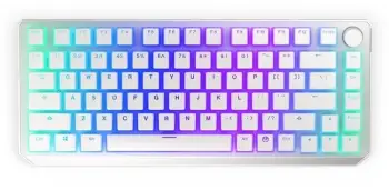 Tastierë Endorfy Thock 75% Wireless Pudding, TKL, Kailh Red, e bardhë, US