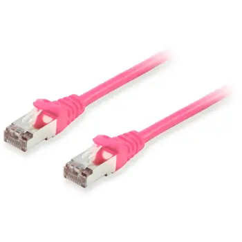 Kabllo rrjeti Cat6a Equip S/FTP 0.25m, RJ-45, rozë