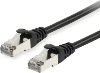 Kabllo rrjeti Cat6a Equip 10m, S/FTP, RJ-45, e zezë
