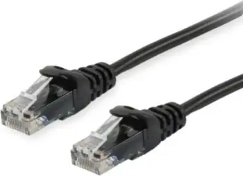 Kabllo rrjeti EQUIP Cat.6 U/UTP, 0.15m, RJ-45, e zezë