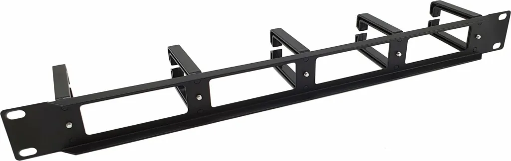 Panel menaxhimi kabllosh Equip 19" rack mount, 1U, plastikë/çelik, zi - 2