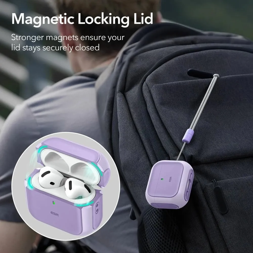 Mbështjellës ESR Orbit HaloLock për AirPods 4, MagSafe, vjollcë - 2