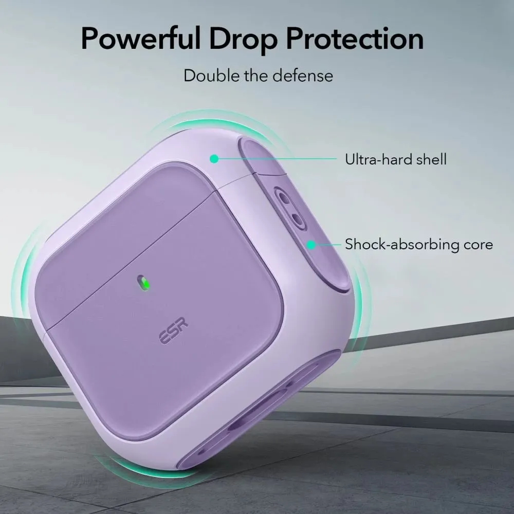 Mbështjellës ESR Orbit HaloLock për AirPods 4, MagSafe, vjollcë - 4