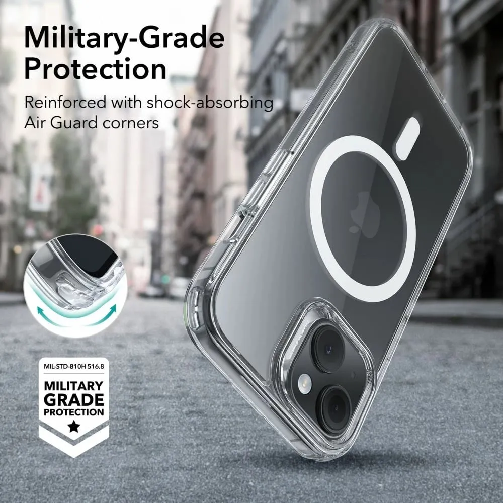 Mbështjellës ESR Classic Hybrid HaloLock me MagSafe për iPhone 15, Transparent - 8