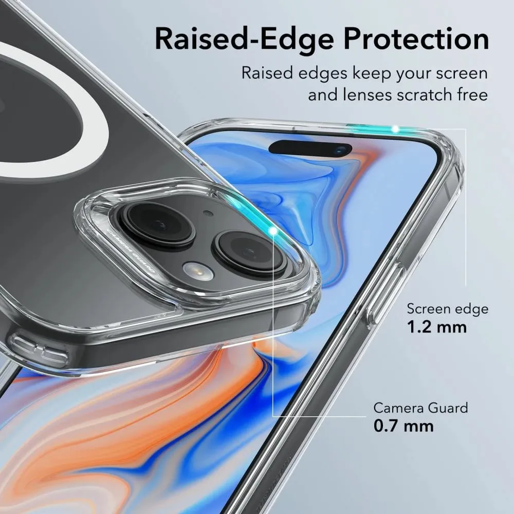 Mbështjellës ESR Classic Hybrid HaloLock me MagSafe për iPhone 15, Transparent - 9