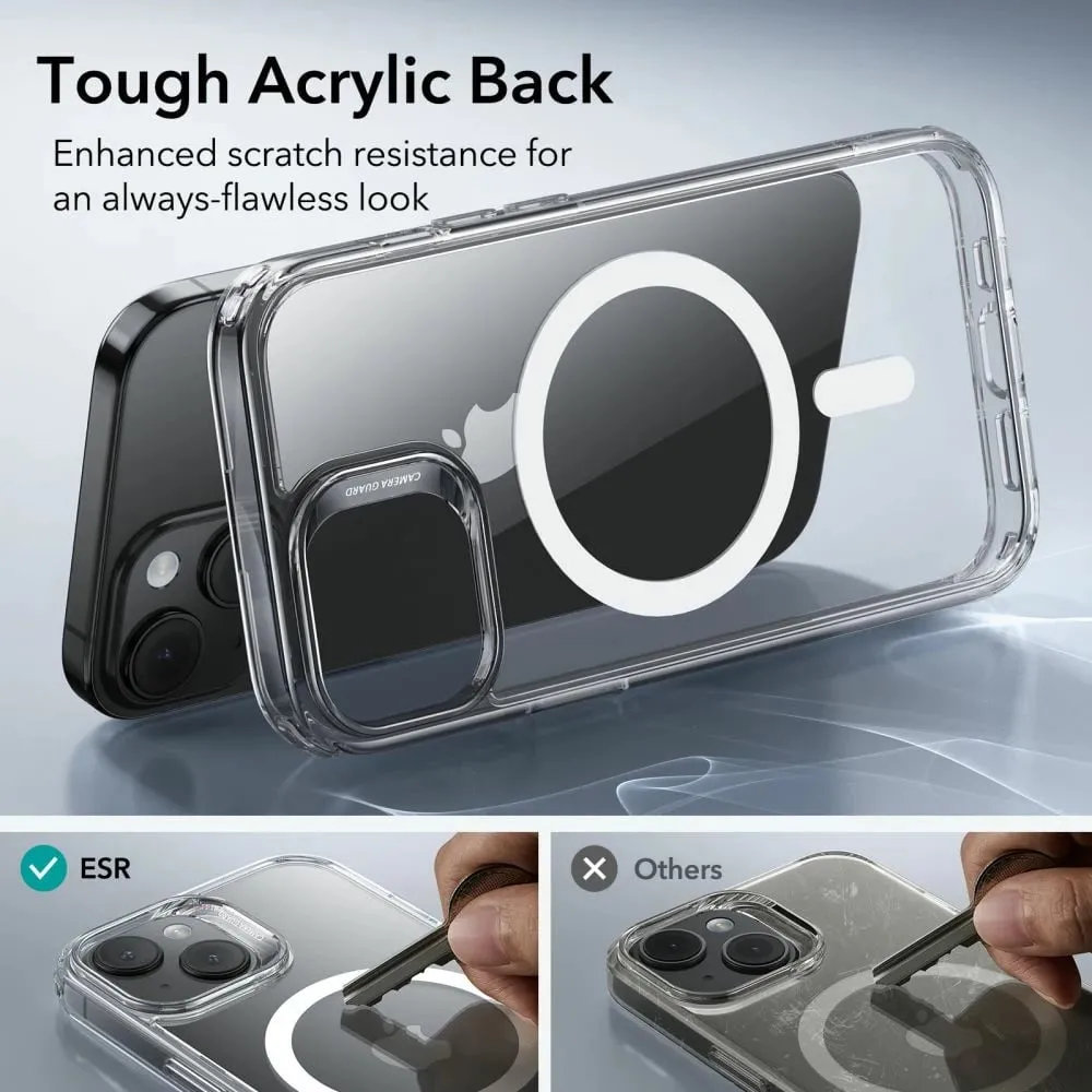 Mbështjellës ESR Classic Hybrid HaloLock me MagSafe për iPhone 15, Transparent - 10