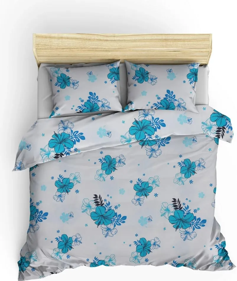 Set mbulesë për jorgan dopio Ranforce, L'essentiel, Bella, bardhë/blu - 2
