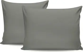 Set këllëfësh jastëku (2 copë), ngjyrë gri e errët, L'essentiel, 60x60cm