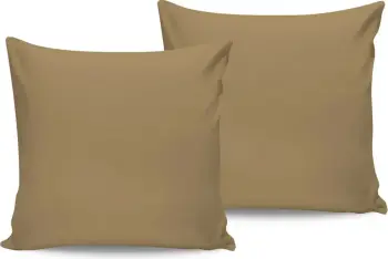 Set këllëfësh jastëku (2 copë), ngjyrë kafe e çelët, L'essentiel