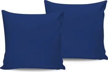 Set këllëfësh jastëku sateni (2 copë), ngjyrë e kaltër e errët, L'essentiel
