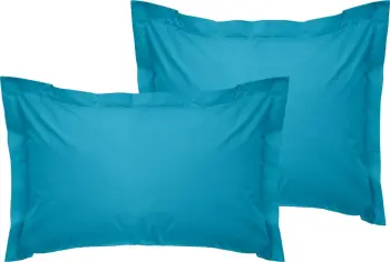 Set jastëkësh Oxford (2 copë), ngjyrë turquoise, L'essentiel, 80x80+5cm