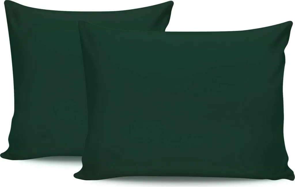 Set jastëkësh (2 copë), ngjyrë e gjelbër e errët, L'essentiel, 50x80cm - 1