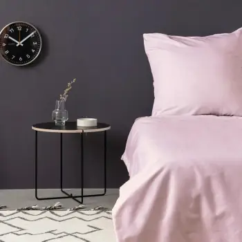Set mbulesë jorgan për dopio, satin, rozë e çelët, L'essentiel