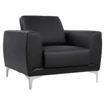 Fotel Kenzie FH3121.11, ngjyrë e zezë, PU, 89x81x81 cm