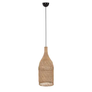 Llambë varëse tavani FH7883 prej ratani natyral, ngjyrë natyrale, Φ34.5x178H cm