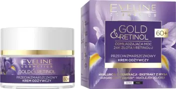 Krem fytyre Eveline Gold & Retinol 60+, kundër rrudhave, ditë dhe natë, 50ml