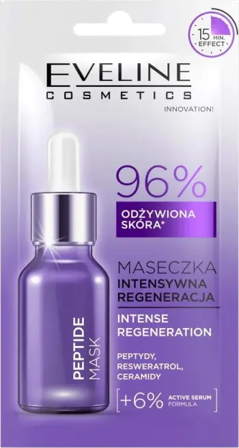 Maskë për fytyrë Eveline Cosmetics Peptides Mask Intensive Regeneration për femra 8ml