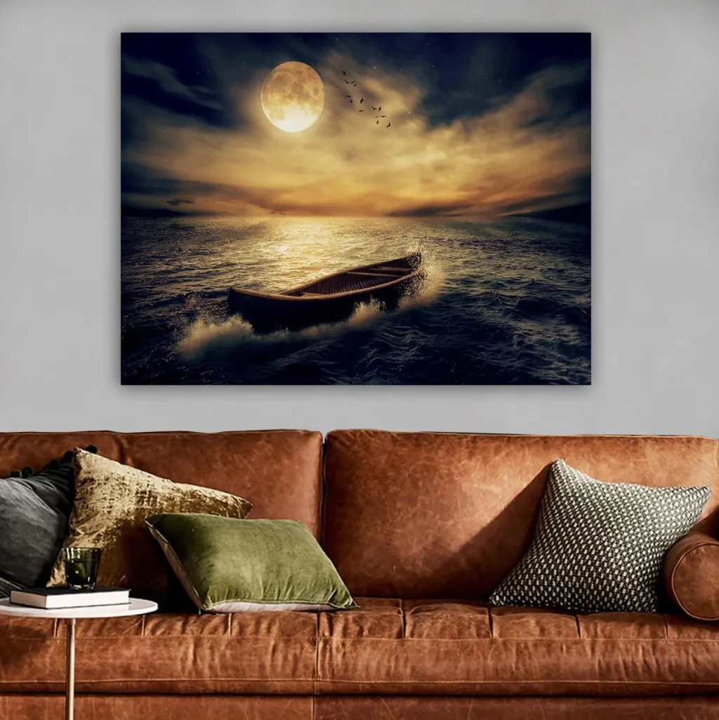 Pikturë muri GOBI, kanavacë e printuar, 100x3x70cm - 3