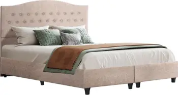 Krevat MALENA FH638.22, material bezhë, për dyshek 150x200cm