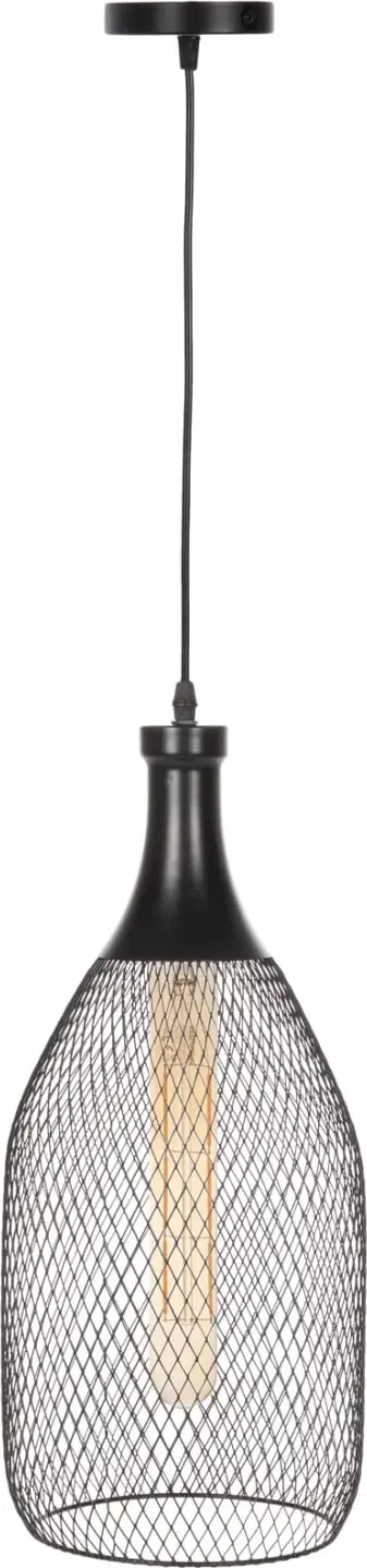 Llampë varëse tavani, rrjetë metali e zezë, FH4105, Φ20x145H cm