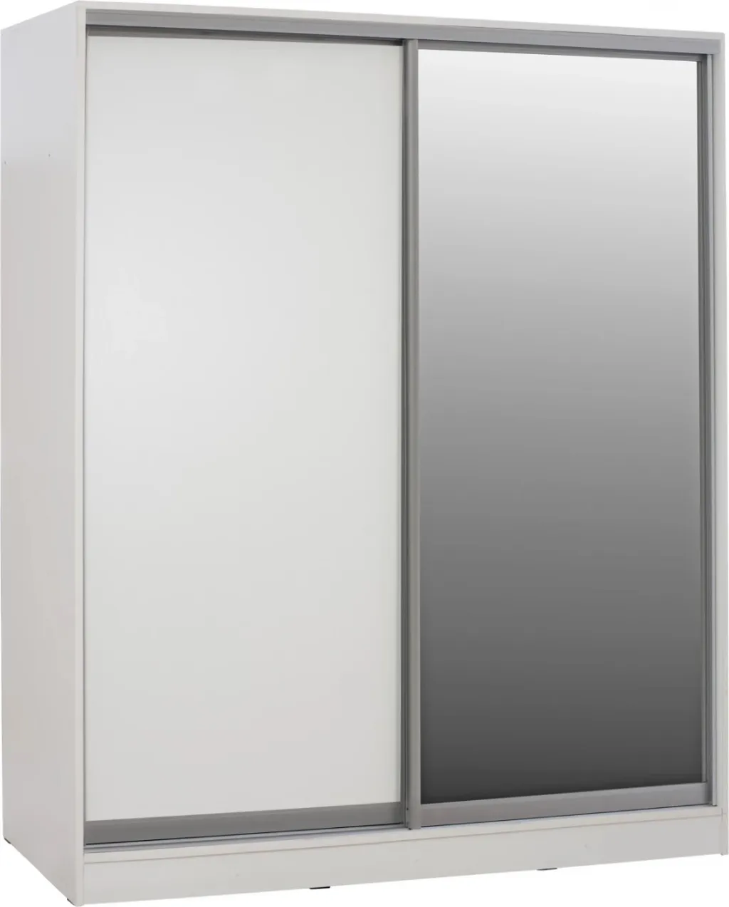 Dollap melamine i bardhë me pasqyrë, FH2437.03, 180x60x210 cm - 1