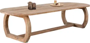 Tavolinë ngrënieje LEE FH9561, dru TEAK i ricikluar, ngjyrë natyrale, 320x120x78 cm