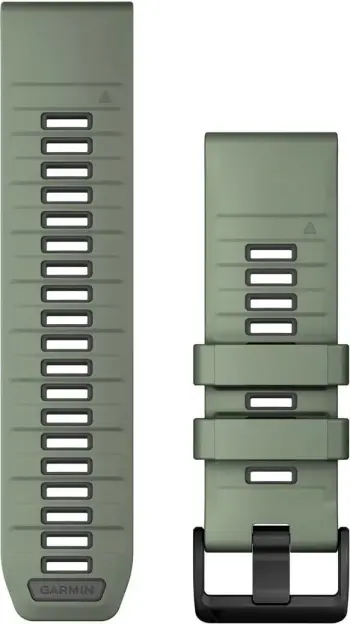 Rrip silikoni Garmin QuickFit për Smartwatch, 26mm, grafit, i gjelbër