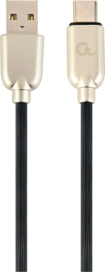 Kabllo Gembird CABLEXPERT, USB-A në USB-C, M / M, PREMIUM QUALITY, e veshur me gomë, 1m, e zezë