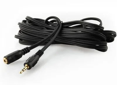 Kabllo Gembird Jack 3.5mm - Jack 3.5mm (CCA421S5M), 5m, e zezë - 1
