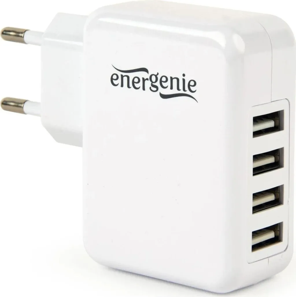 Karikues Gembird me 4 porta USB 3.1, bardhë - 1