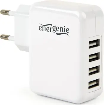 Karikues Gembird me 4 porta USB 3.1, bardhë