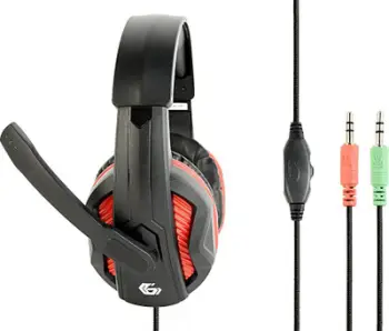 Kufje Gembird GHS-03, 20Hz-20kHz, 3.5mm, të kuqe / të zeza