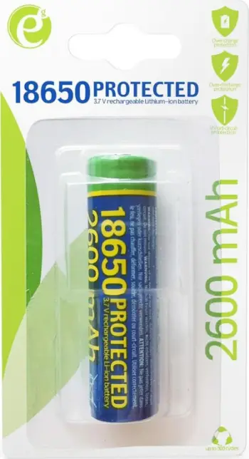 Bateri Gembird 18650, Li-ion, 2600 mAh