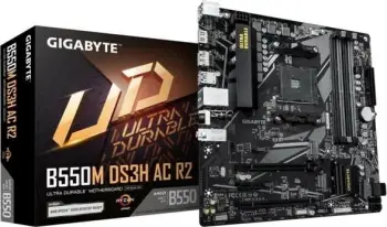 Pllakë amë GIGABYTE B550M DS3H AC R2, AMD AM4, DDR4, Wi-Fi 5